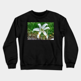 White Lilly Crewneck Sweatshirt